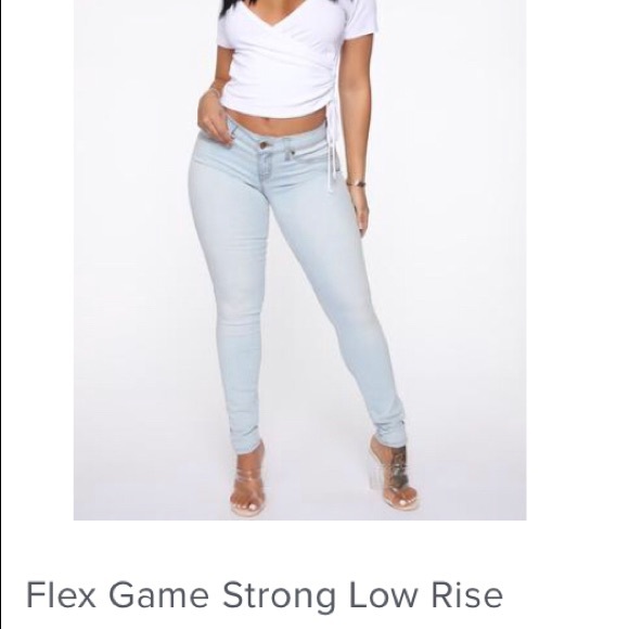 Flex Game  Low Rise Skinny Jeans - Bleach - Picture 2 of 13